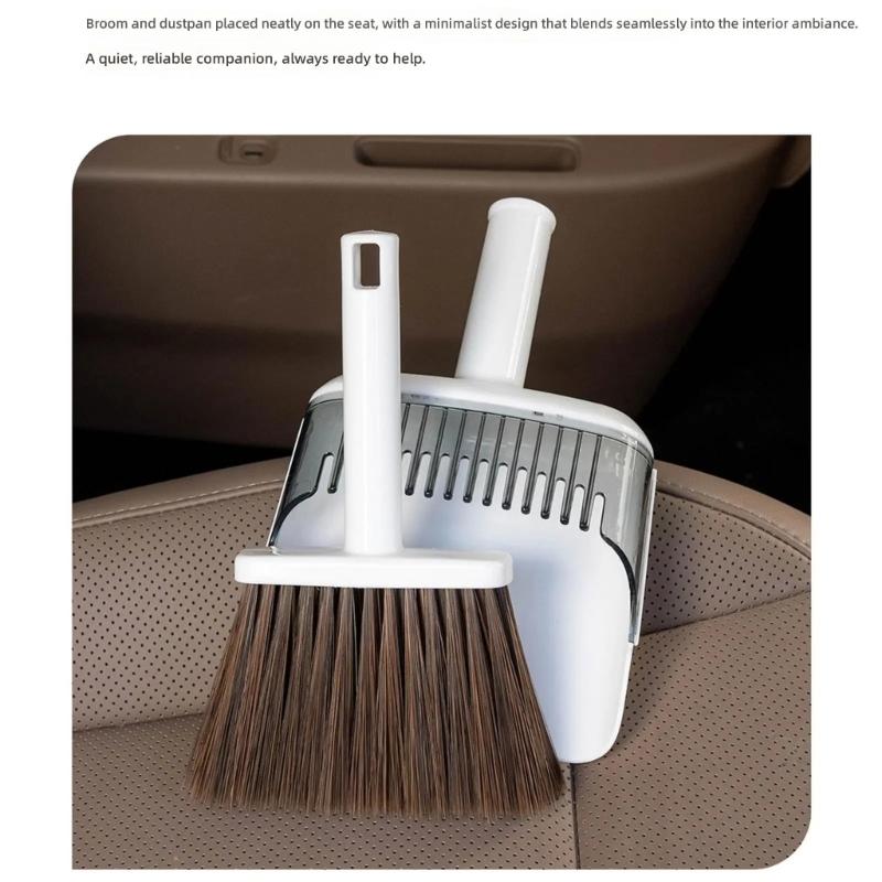 Small Handheld Sweeper With Dustpan For Tabletop Vehicle Interior Cleaning Home Cleaning Drawers Desktop Sofa Outdoor