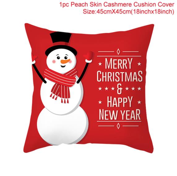 2022 Cartoon Christmas Style Collection Cushion Cover Printed Pillow Living Room Decorative Pillowcase Pillowcase Aesthetics