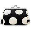 [AYANOKOJI] Tawara Gamaguchi Cosmetic Pouch (Small) (Large Dot Pattern Black X White)