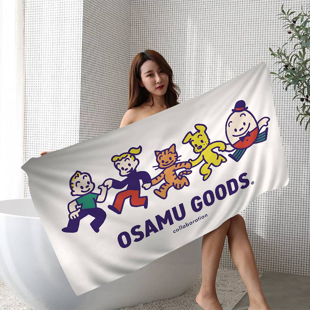 Cartoon O-osamu Good Microfiber Blanket Quick Drying Beach Towels Oversized Printing Super Absorbent Pool Towel Blanket