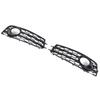 2pcs Front Fog Light Grille Left Right 8P0807682 Glossy Black Replacement for A3 8P 2008‑2012
