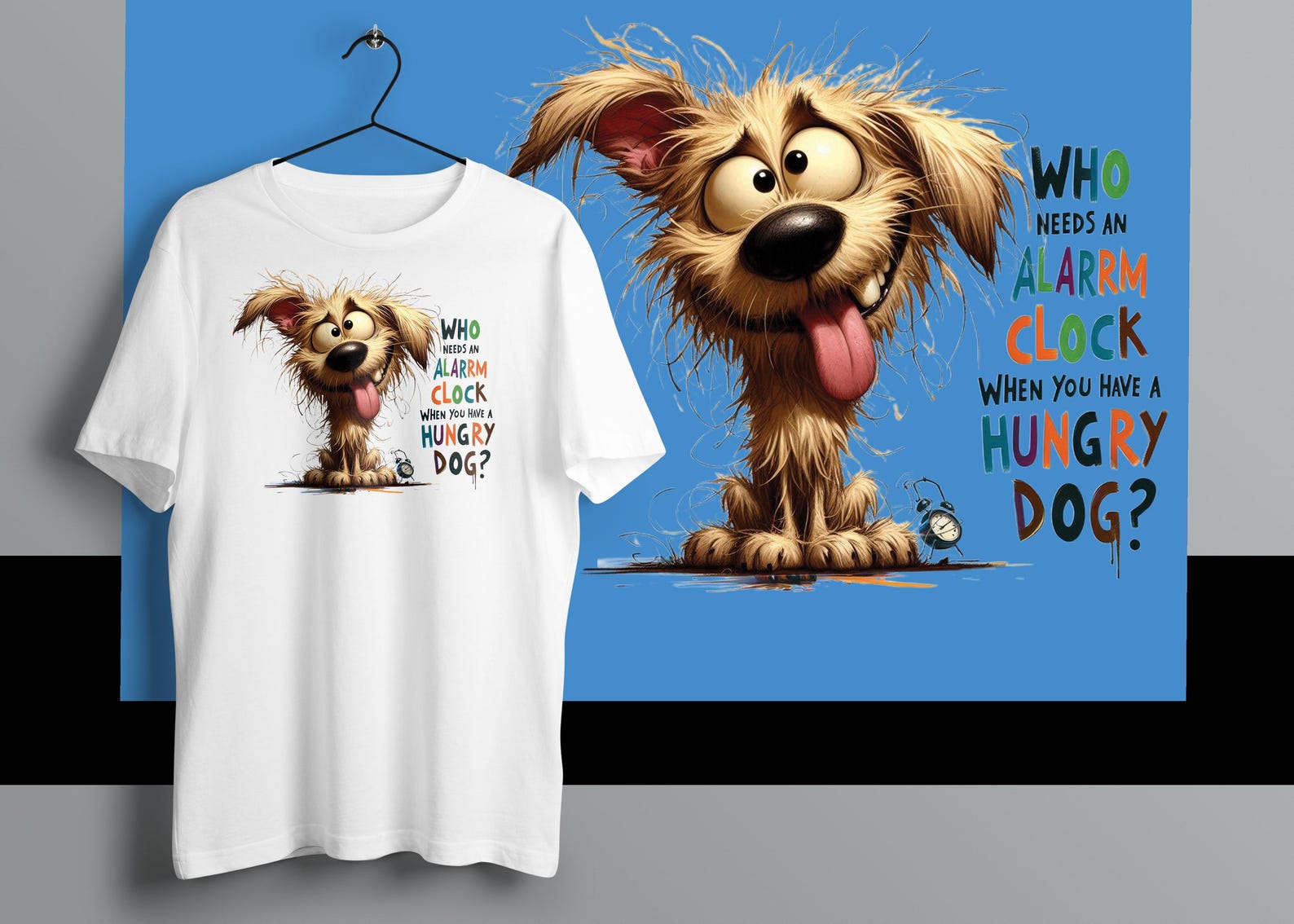 Funny Dog T-Shirt: Cartoon Animal Graphic Tee, Animal Lover Gift M