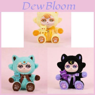 Cute Purple Moon Ghost Cat Plush Toy Cartoon Soft Doll For Kids And Collectors