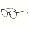 3pcs Vintage Round Frame Glasses Anti-Blue Light Technology Decorative Eyewear for Eye Protection and Comfort