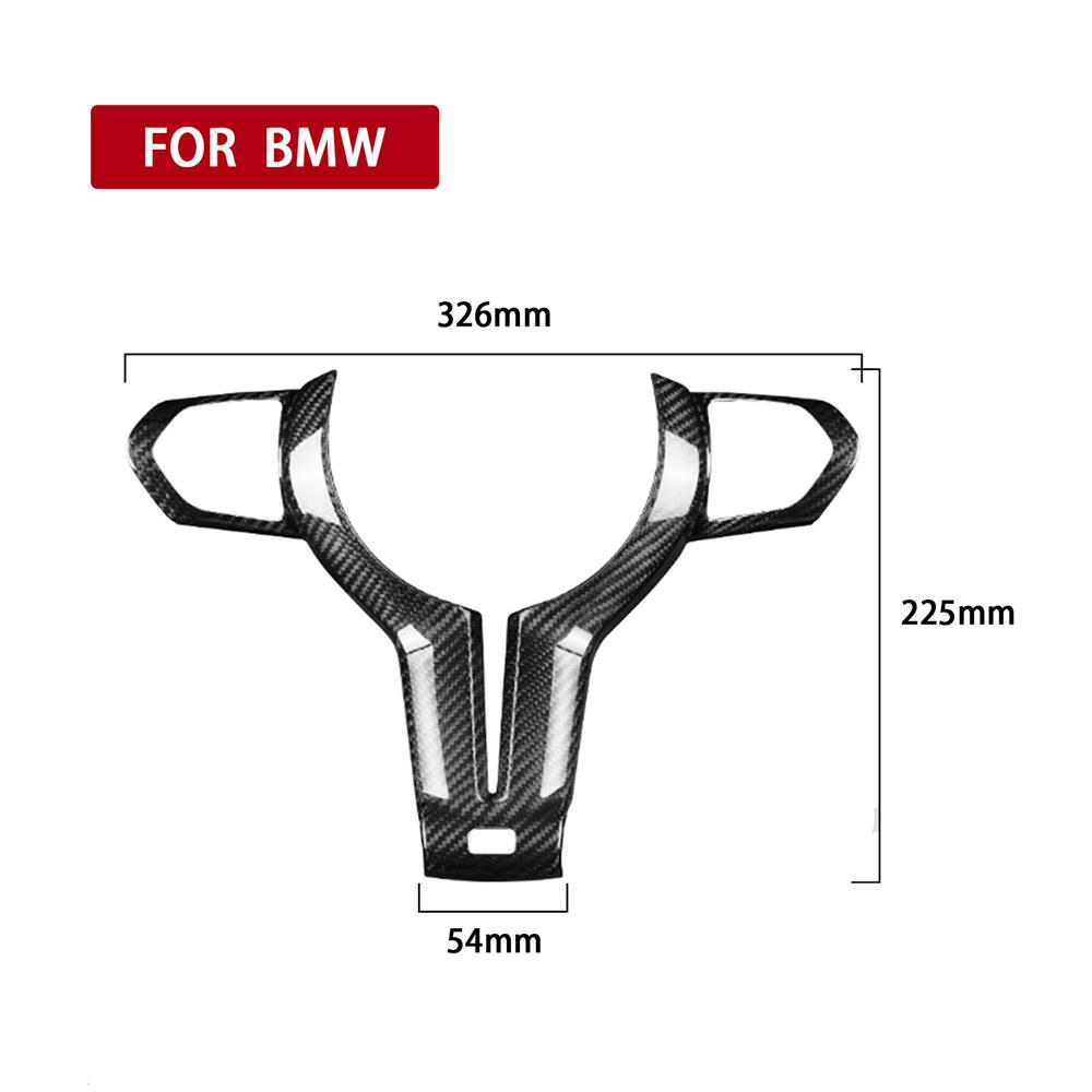 Carbon Fiber Steering Wheel Cover Trim For BMW M4 F82 2014-2018 M5 F10 2011-2016