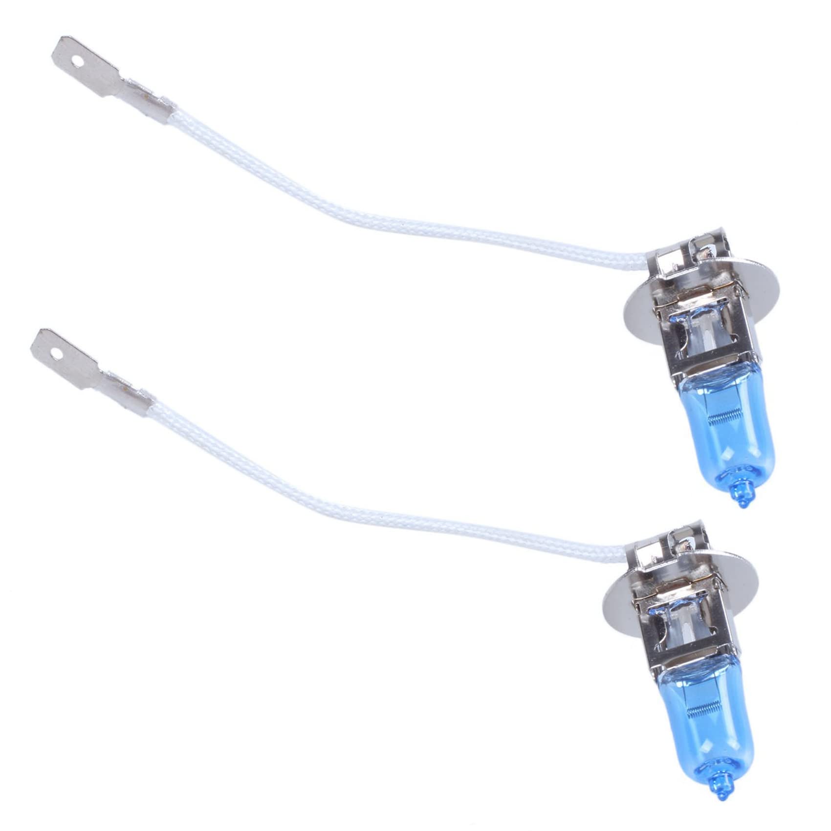 VEMART 4pcs DC 55W H3 Super White Halogen Car Fog Light Bulb Lamp H3 синий