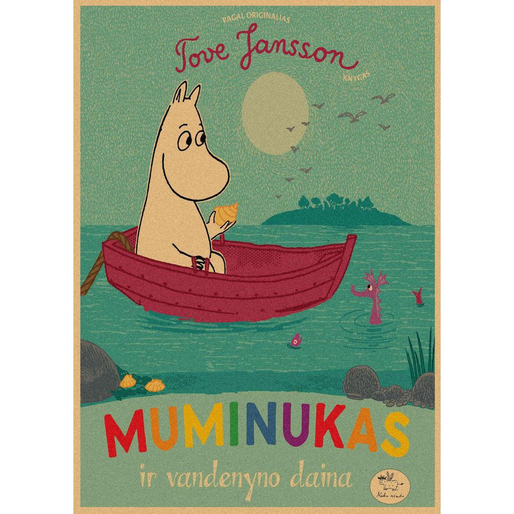 Moomin Family Retro Cartoon Poster Wall Art Mural 397