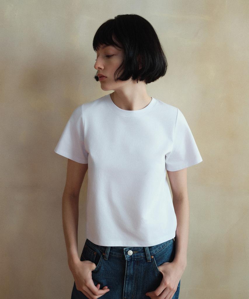 Siyajyu Sitp5242 Slim Regular Short Sleeve T-Shirt_White