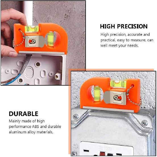 4 Pcs mini level bubble, Spirit Level Horizontal Measuring Instrument Frame Hanger Ruler Bubble Level, Horizontal Nail Position Ruler Picture Mini