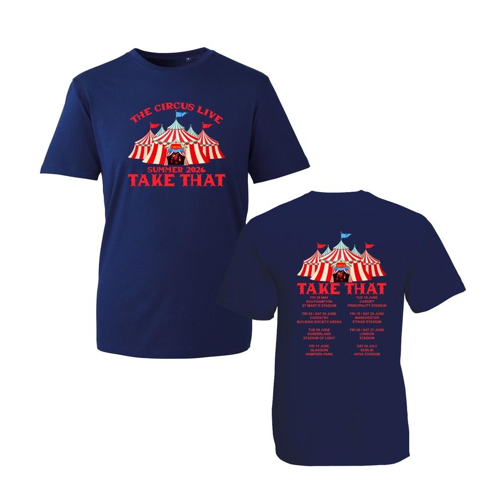 The Circus Live Summer 2026 Uk Tshirt Take That Tour Music Gift Unisexs Unisex Tee
