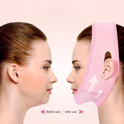 Fascia V Line per Lifting Viso Regolabile Traspirante per Dimagrimento Guance Mento per Dormire