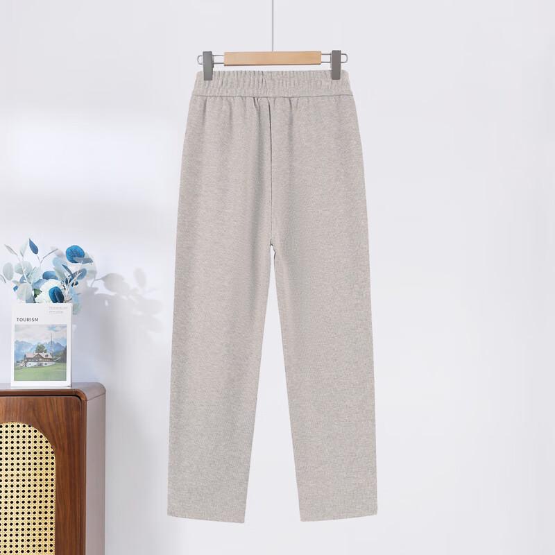 Hodo Women's Mid-Aged Mom Autumn/Winter High-Waisted Straight-Leg Pants
