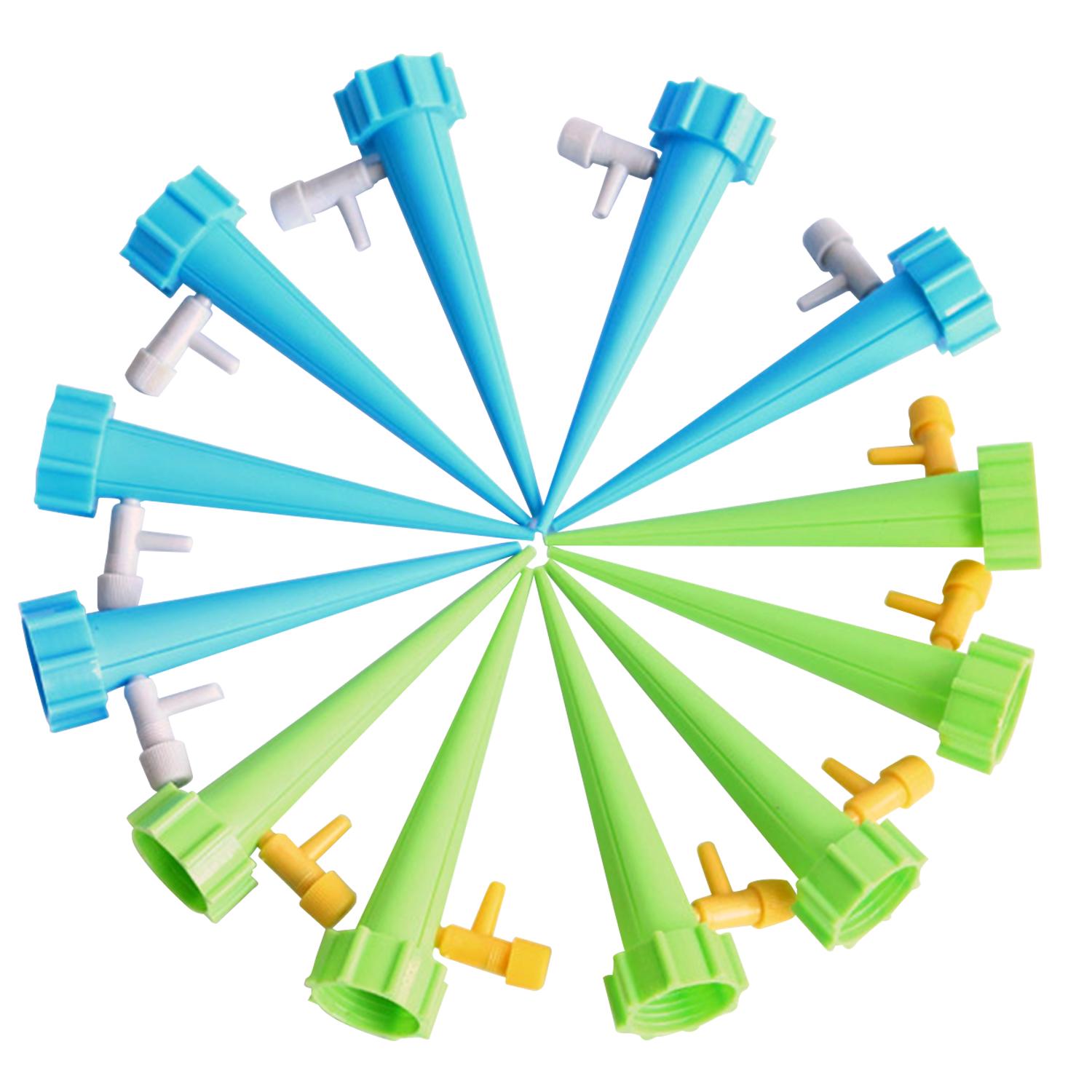 Dispositivo automatico di irrigazione per fiori in vaso, irrigatore automatico per piante, irrigazione a bottiglia a rilascio lento 12 Pcs