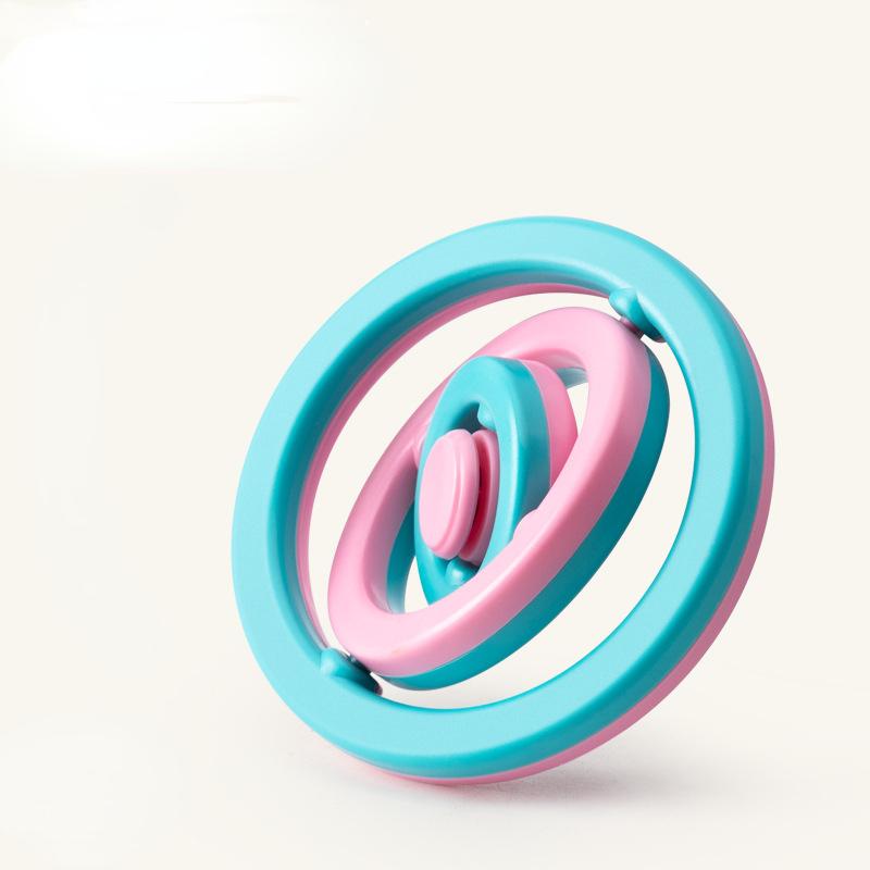 

3 шт. 3D флип-кольца для детей, развивающие игрушки, детские наборы игрушек, мини-игрушка с гироскопом, игрушка для распаковки пальцев, новинка, игрушка-гироскоп, интерактивная игрушка 7.5*7.5*0.9cm,3Pcs розовый/зелёный