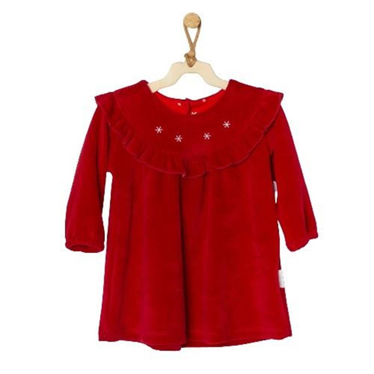 

Andywawa AC22392RP New Years Kadife Bebek Elbise Burgundy