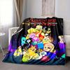 1Pc Adventure Time Characters Flannel Blanket, Soft And Comfortable, Casual Warm, Camping Travel, Christmas, Halloween Xmas Gift. G1190