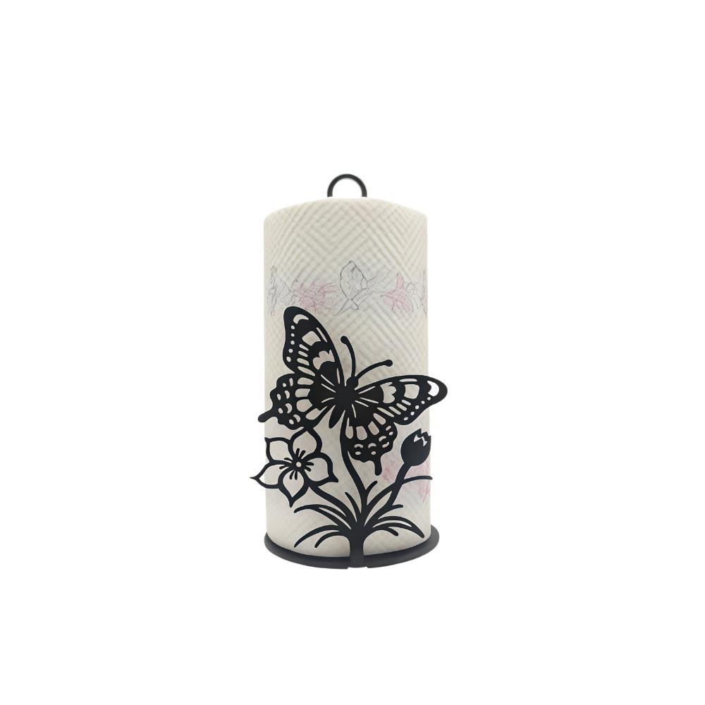 Free Standing Butterfly Napkin Holder 2D Flat Vertical Napkins Rack Kitchen