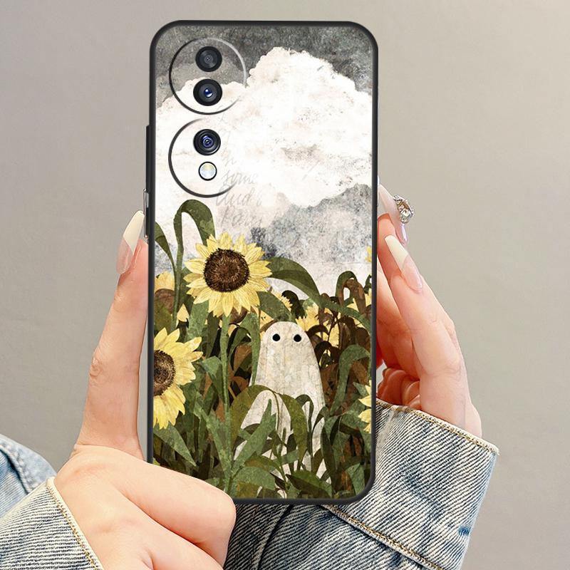 Beautiful Yellow Sunflower Case For Honor Magic 7 5 6 Lite Pro Honor 400 200 90 70 50 X9b X9a X8b X8a X8 X9 X9c Cover