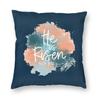 He Is Risen Easter Jesus Pillowcase Polyester Linen Velvet Printed Zip Decor Room Cushion Cover