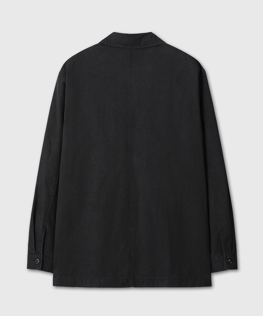 Divein Women Vintage Washing Work Jacket (Black)