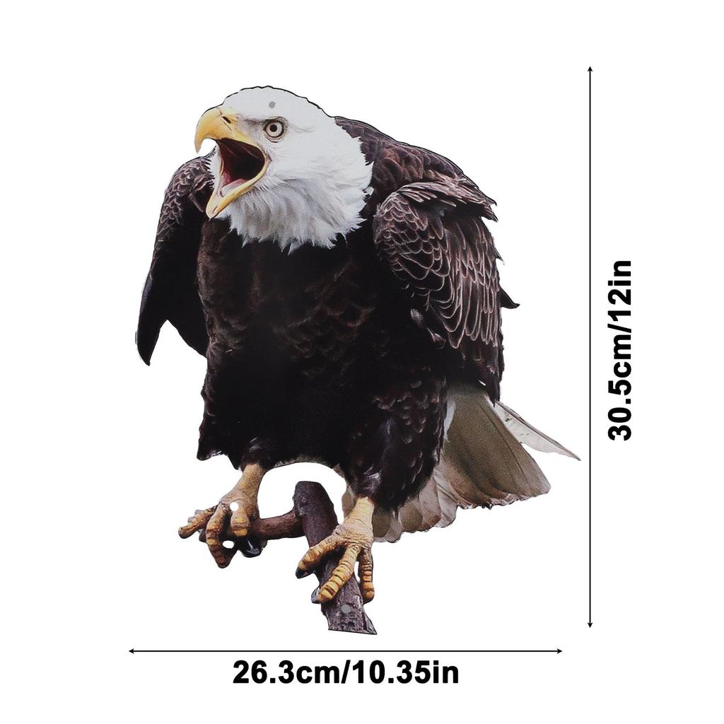 Lifelike Acrylic Owl Decoy for Bird Control Convenient Installation Realistic Design Attractive Decoration for Outdoor Spaces