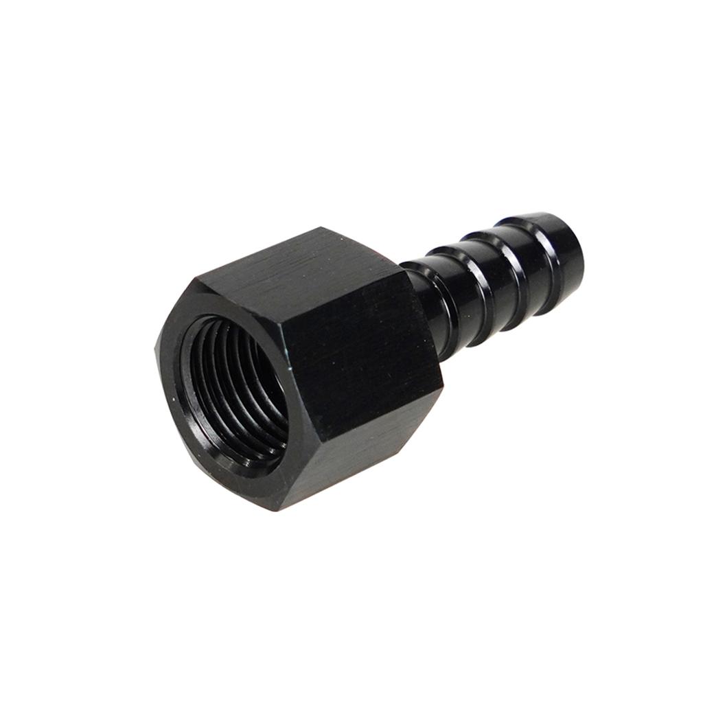 8AN Straight Swivel Hose End Fitting, Aluminum Anodized 8AN Female To 3/8'' Barb Hose Fitting