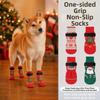 Breathable Non Slip Dog Socks Warm Paws Protectors Pet Boots Christmas Dog Socks  Winter Season