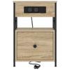 Nightstand 2 Pcs Sonoma Oak 40 X 31 X 60 Cm Particleboard