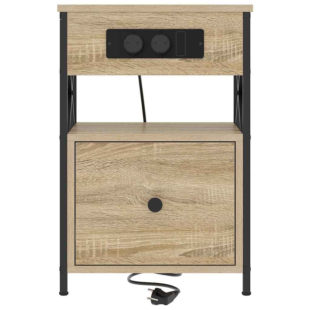 Nightstand 2 Pcs Sonoma Oak 40 X 31 X 60 Cm Particleboard