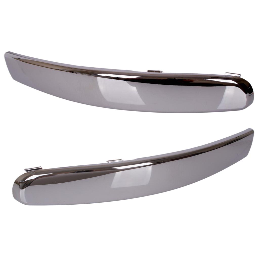 Fiat 500 2007- Front Bumper Chrome Trim Grille Left & Right Set