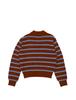 CLEVER FIELD Academy Striped Collared Knit_Brown