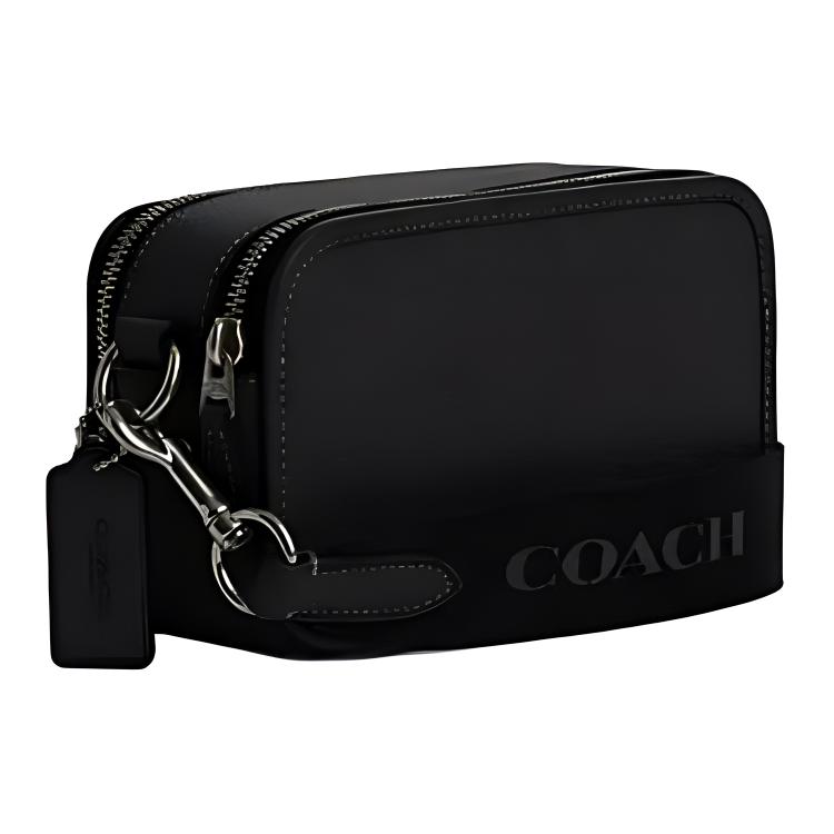 COACH Cow Leather Shoulder Bag, Crossbody Bag Small Women's Black CM113-QBBK