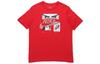 T Shirts Men's Red Crew Neck Moderate Straight Fit DB6152-657