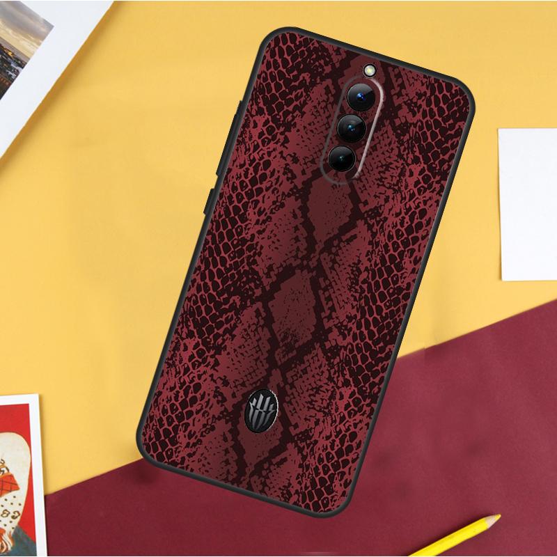 Snake Skin Case For ZTE Nubia Red Magic 11 Pro 9 8 8S 9S 10S 10 Pro Plus 6R 6 7 6S 7S Pro 10 Air Cover