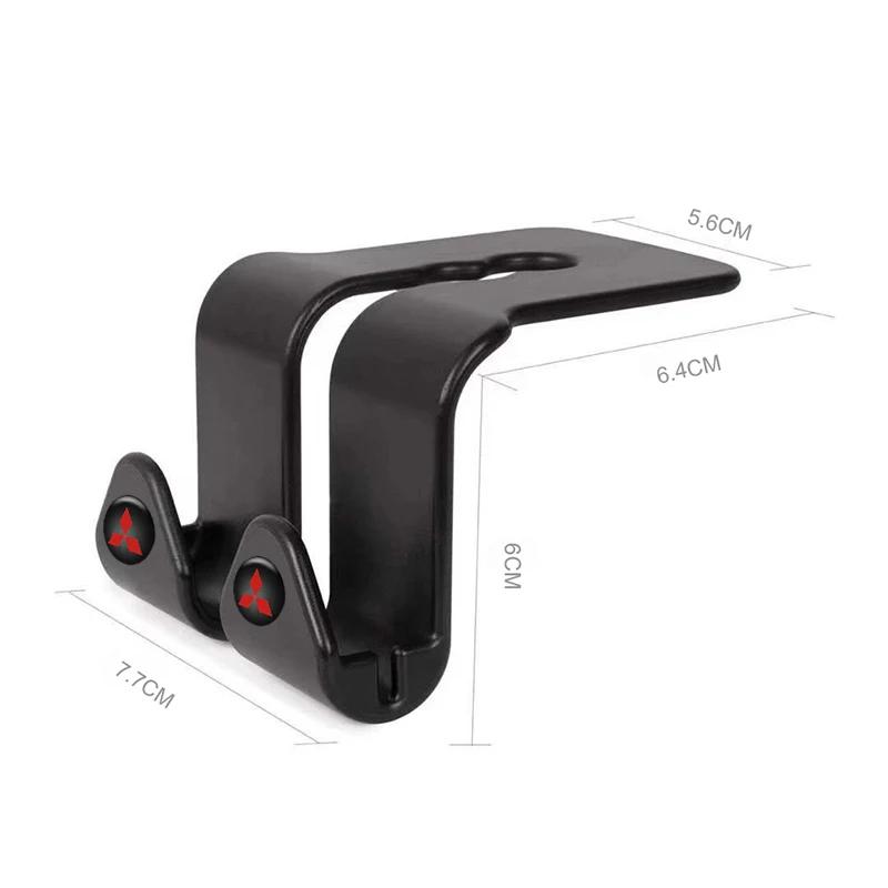 Car Seat Back Hooks Portable Holders for Mitsubishi Galant ASX LPajero Outlander Eclipse Mirage Montero EVO Xpander Accessories