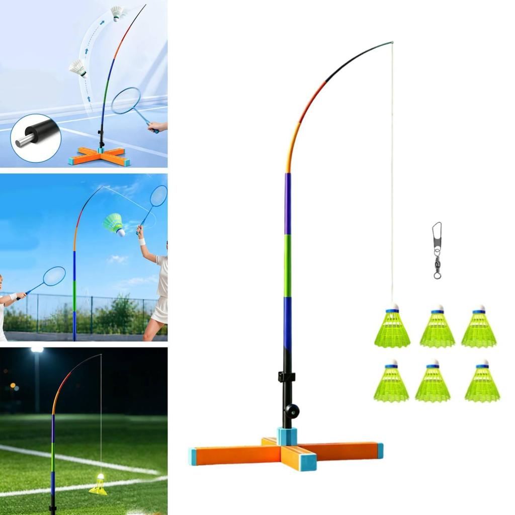 Badminton Solo Training Kids Adults Device for Fitness Exercise Style B