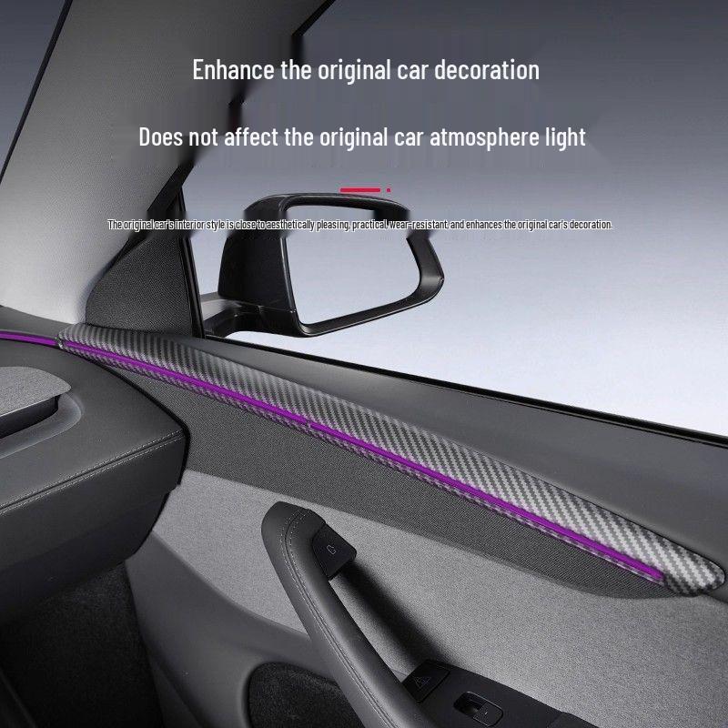 Tesla Model Y Türverkleidung Dekorative und Schützende Aufkleber