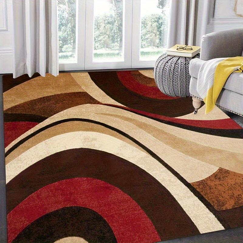 

Большой Абстрактный Геометрический Ковер Машинная Стирка Мягкий Бархат Для Внутреннего и Наружного Использования Гостиная Спальня Столовая Кухня 50x80cm20x31in