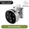 6-Cyfrowy Kod Blokada Szafki na Hasło Zasilana Bateryjnie Karta RFID IC Cyfrowa Blokada Hasłem Bezkluczykowa Konstrukcja Klawiatura Dotykowa