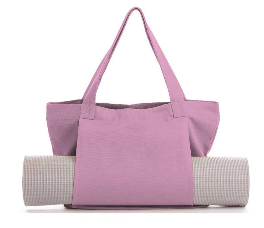 Multi‑Purpose Yoga Bag Yoga Mat Storage Tote Large Capacity Portable Canvas Storage Bag for Fitness Pilates Outdoor Exercise