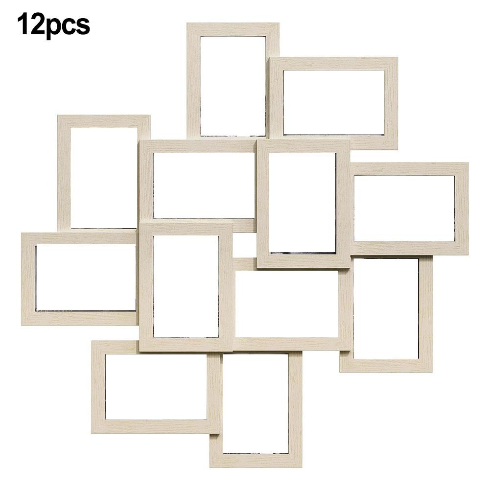 12pcs 4x6inch Collage Picture Frames Multi-layered Collage Photo Frames  For Cherished Memories Capture Home Decoration