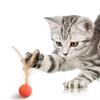 Interactive Elastic Feather Teaser Ball for Cats - Self-Play Bouncy Rebound Toy