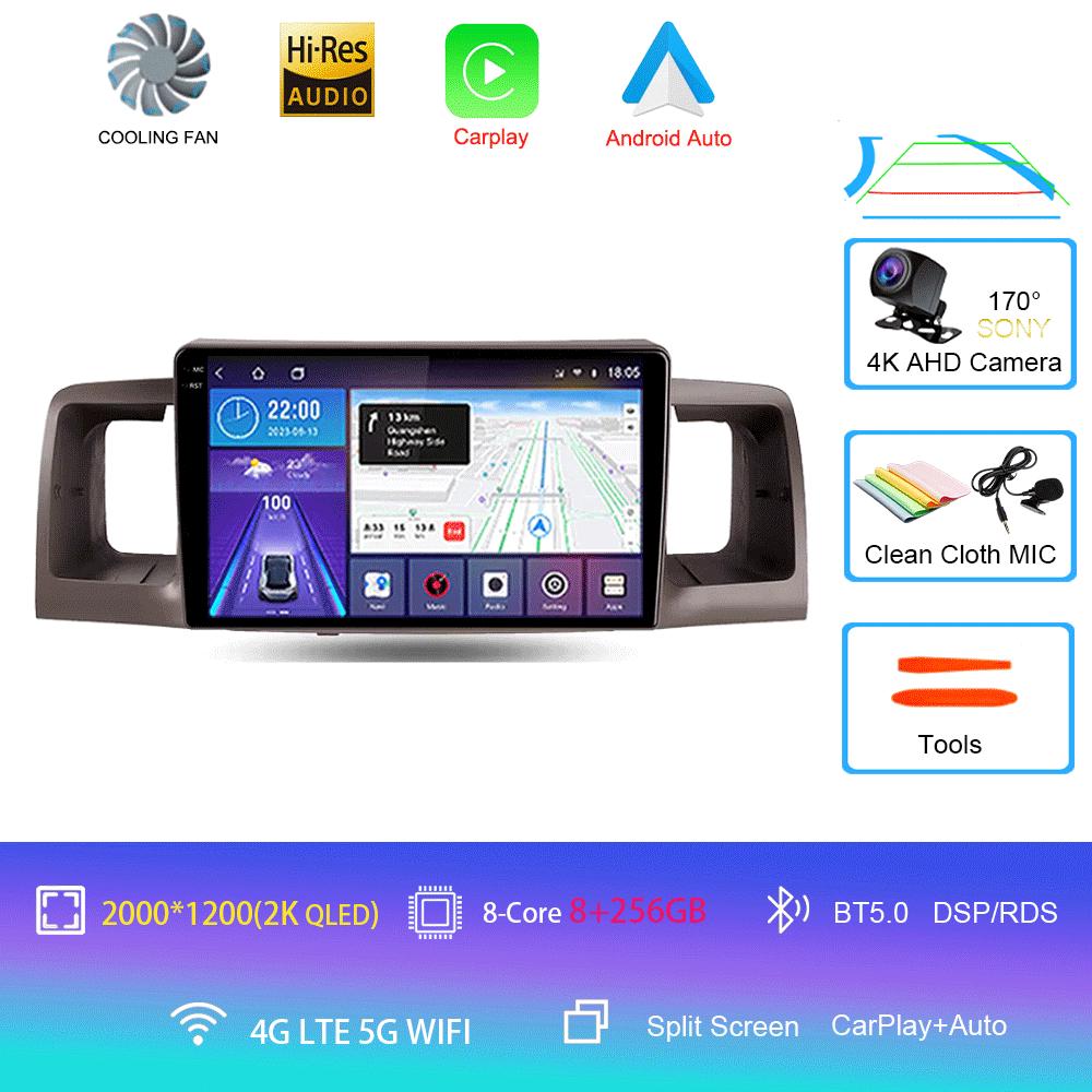 Radio auto Android 14 Pentru Toyota Corolla E130 E120 2000 - 2004 player Multimedia navigație stereo GPS Nu 2din 2 din dvd