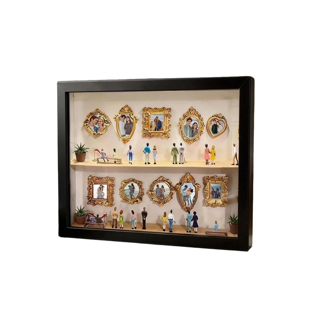 Museum Silhuett Skuggbox Ram Dekorativ Display