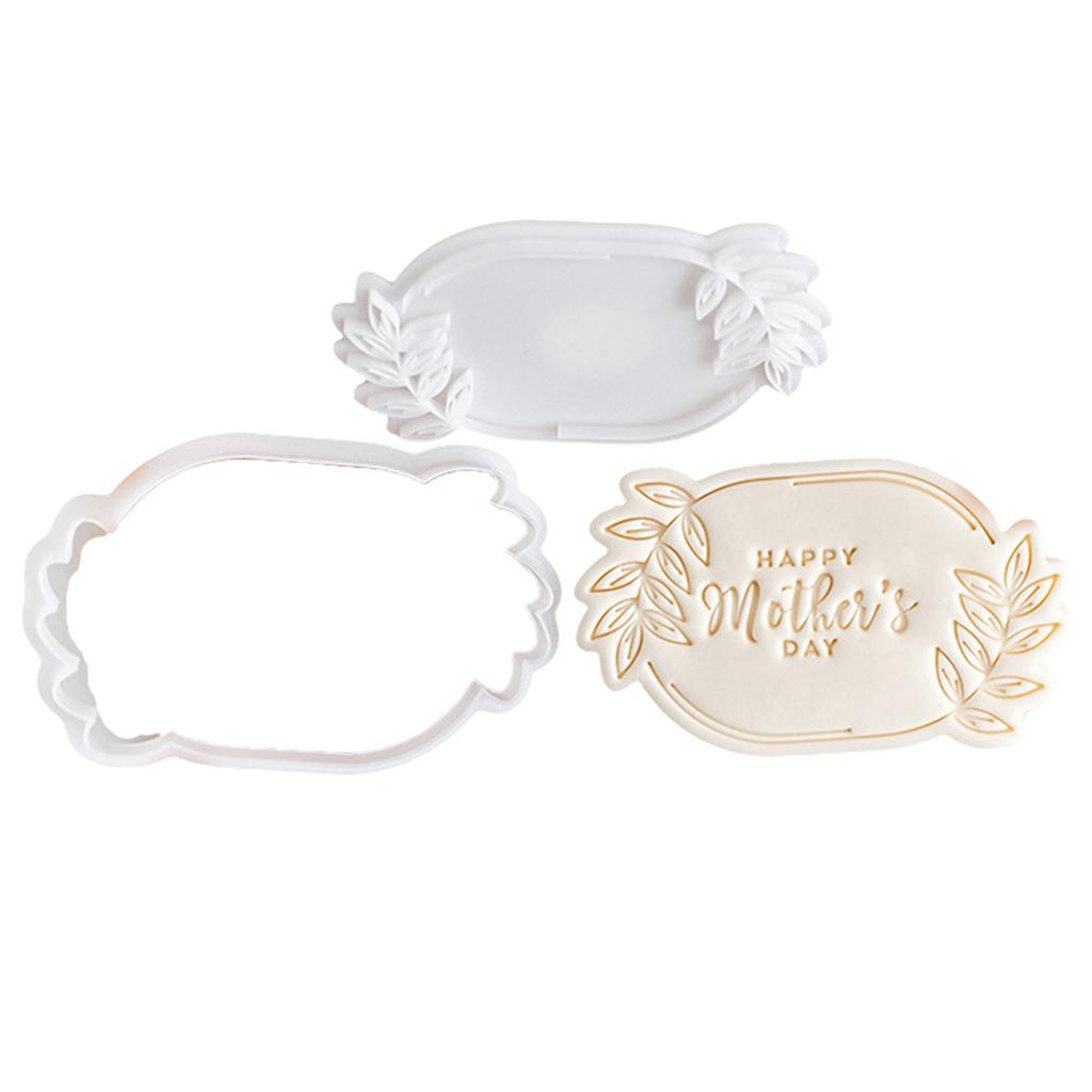 Mother's Day Cookie Stamp Molds Heartfelt Mother's Day Cookies Fondant Cutter Functional Biscuits Baking Stamp