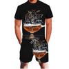 3D Print Summer Tracksuit Men's Short Sleeve T-shirt And Shorts Set Fashion Streetwear 2-Piece Sportswear