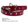 Women Belt Punk Style Rock Star Pattern Belt with Adjustable Hollow Hole Design Dresses Jeans Shirts Faux Leather Belt