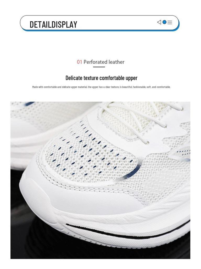 Boys' Autumn 2025 Mesh Sports Shoes with Rotating Buckle and Carbon Plate for Older Kids
