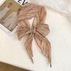 Silk Scarf High-end Sense Thin and Narrow Long Scarf Versatile Literary and Retro Scarf Thin Scarf Headscarf Headband Tied Hair Streamer