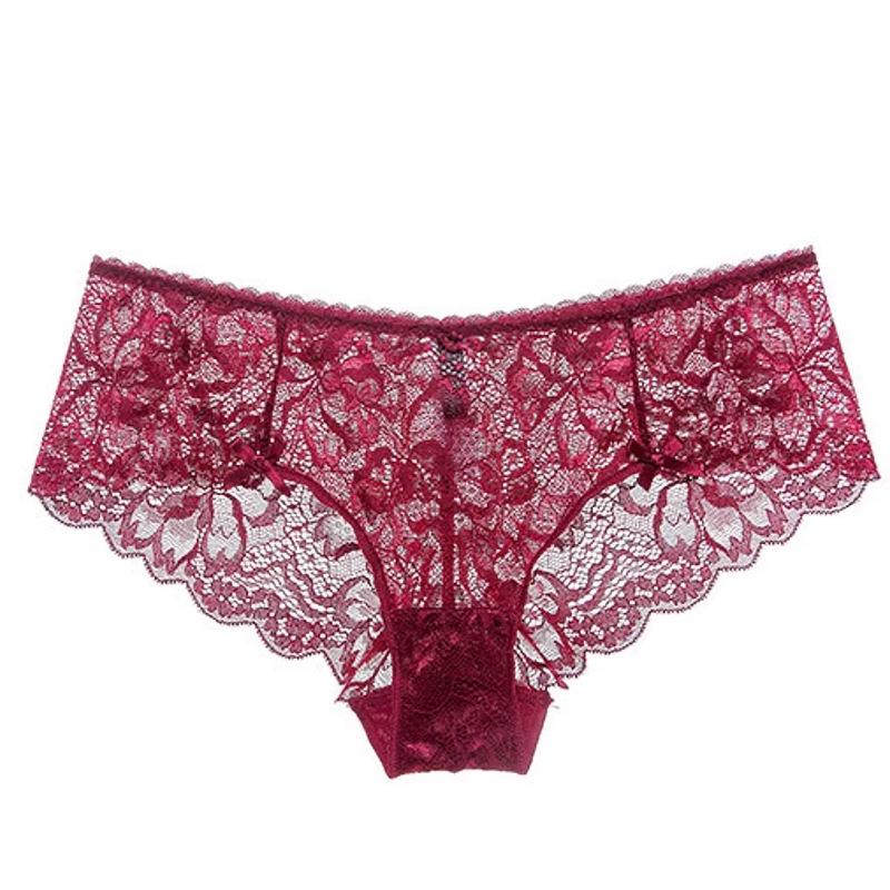 European & American Breathable Pure Desire Sexy Bow Hollow Out Comfortable Summer Panties